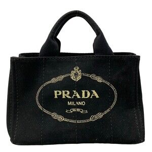 Prada Canapa Black Canvas Tote Bag #321867P83B